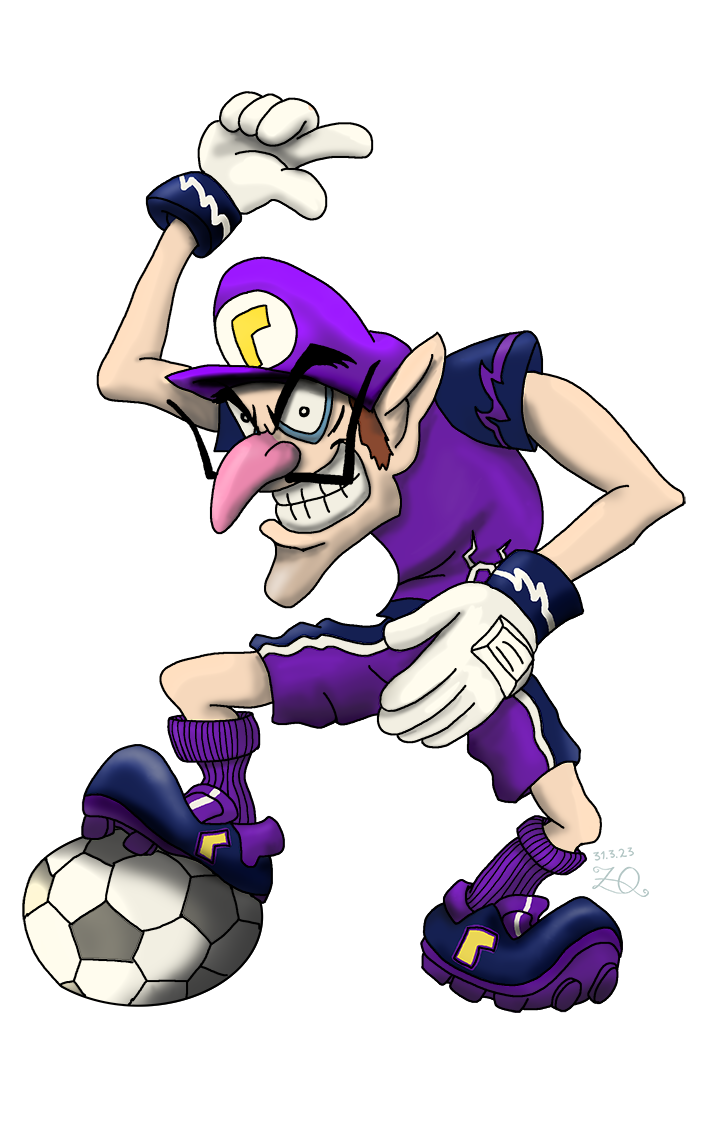 Waluigi drawing